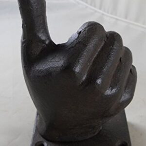 Cast Iron Thumbs Up Themed Wall Mounted Hook