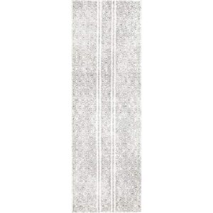 nuLOOM Sarina Diamonds Runner Rug, 2 ft 8 in x 8 ft, Grey