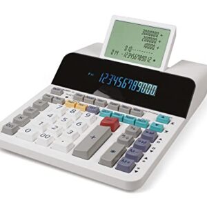 Sharp EL-1901 Paperless Printing Calculator with Check and Correct, 12-Digit LCD Primary Display, Functions the Same as a Printing Calculator/Adding Machine with Scrolling LCD Display Instead of Paper