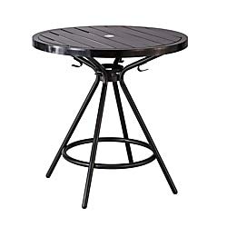 safco products 4362bl cogo steel indoor/outdoor table, 36" round, black