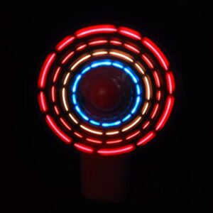 Flashing Panda LED Mini Light-Up Handheld Personal Fan w/Changing Patterns, Assorted Colors