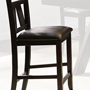 Liberty Furniture Industries Lawson Splat Back Counter Chair (RTA), W19 x D21 x H41, Black