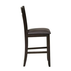 Liberty Furniture Industries Lawson Splat Back Counter Chair (RTA), W19 x D21 x H41, Black