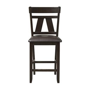 Liberty Furniture Industries Lawson Splat Back Counter Chair (RTA), W19 x D21 x H41, Black