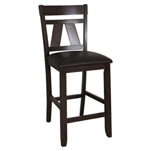 Liberty Furniture Industries Lawson Splat Back Counter Chair (RTA), W19 x D21 x H41, Black