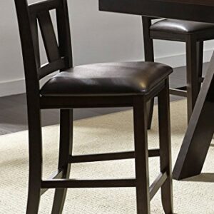 Liberty Furniture Industries Lawson Splat Back Counter Chair (RTA), W19 x D21 x H41, Black