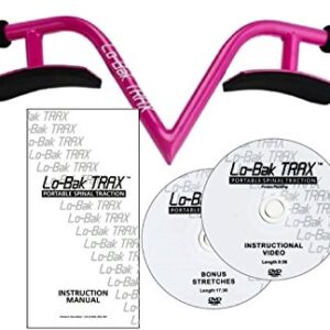 Lo-Bak TRAX Portable Spinal Traction Device by Lori Greiner (Magenta)