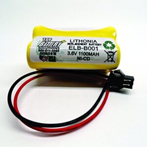 5PC Lithonia ELB B001 Replacement Emergency Light Battery