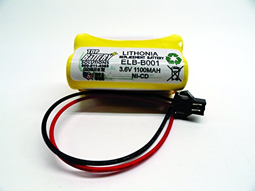 5PC Lithonia ELB B001 Replacement Emergency Light Battery