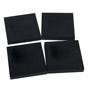 eagle black sticky notes, 3 x 3-inches, 100 sheets per pad, 4 pads (black)