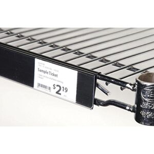shelf label holder for metro shelving edge view wire - 44"l x 1 1/4"h