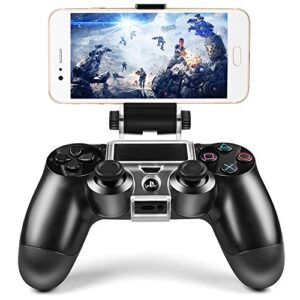 ICESPRING Phone Clip Holder Clamp Mount Stand Bracket for Playstation 4 Slim Pro PS4 Wireless Controller