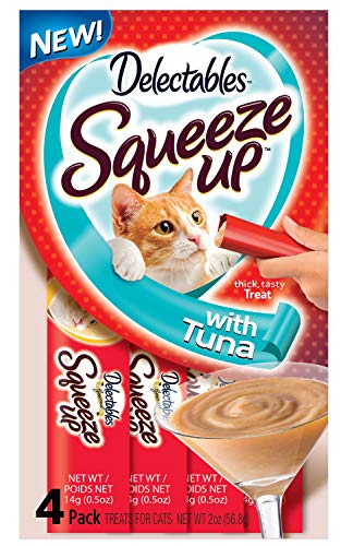 Hartz Delectables Squeeze Up Cat Treat, Tuna, 4Ct by HARTZ