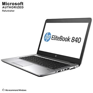 HP EliteBook 840 G1 14 Inch Business Laptop Computer (Intel Dual Core i7 2.1GHz Processor, 8GB RAM, 240GB SSD, USB 3.0, VGA, Wifi, RJ45, Windows 10 Professional) (Renewed)