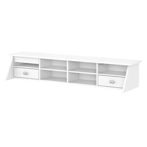 bush furniture broadview desktop organizer in pure white