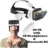 3d vr headset glasses, tsanglight virtual reality headset with 3d headphones & remote compatible for ios iphone xr xs x 8 7 6 6s plus, android samsung galaxy s9 edge/s9/s8 edge/s8/s7 edge/s7/s6/a5