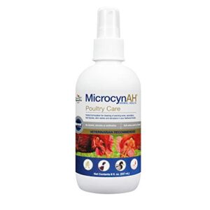 manna pro microcynah poultry wound & skin care liquid, 8 oz