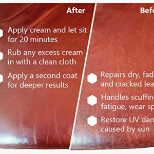 Skidmore's Original Leather Cream | 100% Natural Non Toxic Water Repellent Formula is a Cleaner and Conditioner | Repair a Horse Saddle, Riding Boots, Jacket, Gloves, Chaps, Shoes, Belt | 6 Oz