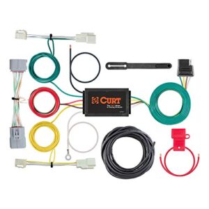curt 56353 vehicle-side custom 4-pin trailer wiring harness, fits select toyota prius black