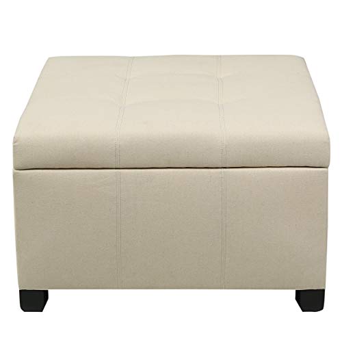 Christopher Knight Home Richmond KD Fabric Storage Ottoman, Beige