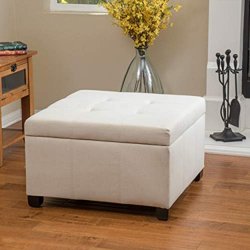 Christopher Knight Home Richmond KD Fabric Storage Ottoman, Beige