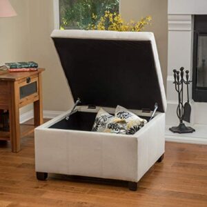 Christopher Knight Home Richmond KD Fabric Storage Ottoman, Beige