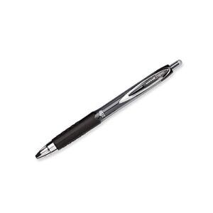 uni-ball signo 207 retractable gel pen, 0.7mm medium point, black, pack of 6