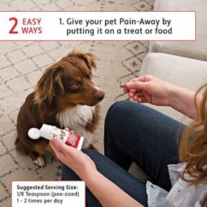 Pet Pain Away All Natural Dog Arthritis Pain Relief, Cat Pain Relief, Dog Pain Relief Anti Inflammatory, Dog Joint Pain Relief, Homeopathic Pain Reliever for Large and Small Dogs and Cats (2 oz)