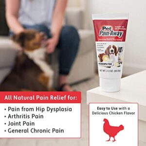 Pet Pain Away All Natural Dog Arthritis Pain Relief, Cat Pain Relief, Dog Pain Relief Anti Inflammatory, Dog Joint Pain Relief, Homeopathic Pain Reliever for Large and Small Dogs and Cats (2 oz)