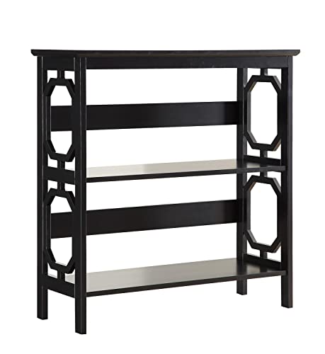 Convenience Concepts Omega 3 Tier Bookcase, Black