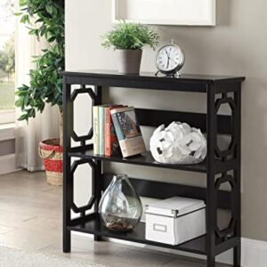 Convenience Concepts Omega 3 Tier Bookcase, Black