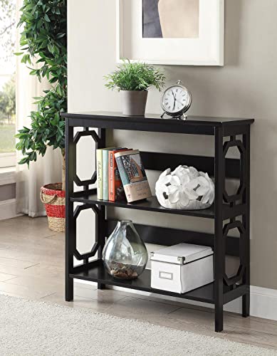 Convenience Concepts Omega 3 Tier Bookcase, Black