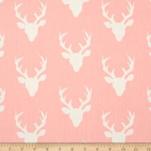 Art Gallery Hello Bear Buck Forest Light Pink, Fabric by the Yard