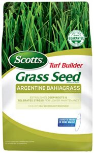 scotts turf builder grass seed argentine bahiagrass, excellent heat & drought resistance, 5 lbs.