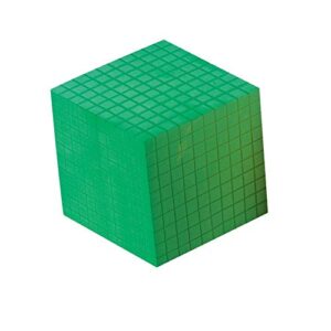 hand2mind 1 block, plastic green base ten cubes, place value manipulatives, base 10 blocks, counting manipulatives, math manipulatives first grade, math blocks, place value blocks, base 10 math