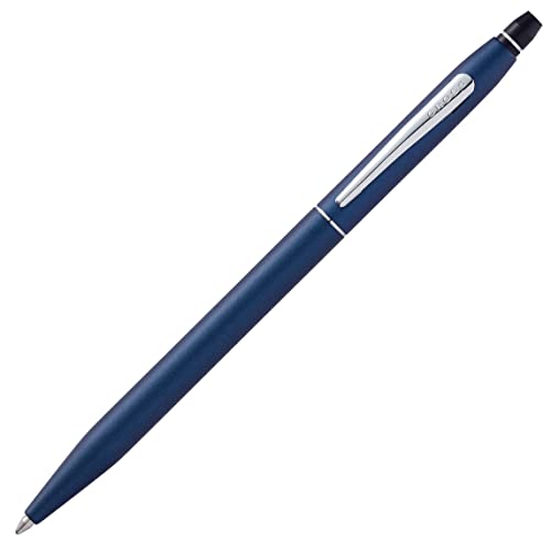 Engraved - Cross Click Ballpoint Pen - Personalized with Your Name (Midnight Blue)