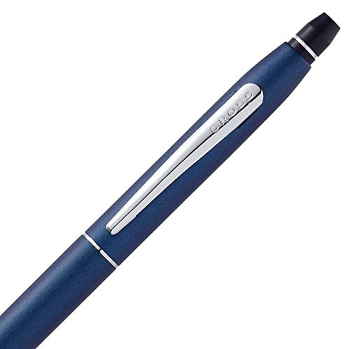 Engraved - Cross Click Ballpoint Pen - Personalized with Your Name (Midnight Blue)