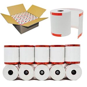 clover pos 3-1/8" x 230' (50 gsm) thermal receipt paper - 50 new rolls from buyregisterrolls