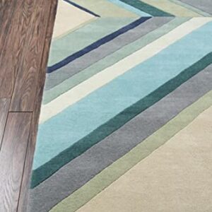 Novogratz Delmar Collection Ultralight Area Rug, 5'0" x 8'0", Blue