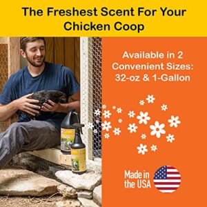 MICROBE-LIFT Chicken Coop Cleaner and Odor Eliminator, Use on All Surfaces and Supplies, Turns Chicken Poop Into Fertilizer, Ammonia Reducer, Highly Concentrated and Safe Formula, 1 Gallon