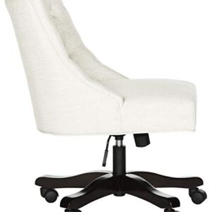 Safavieh Mercer Collection Soho Tufted Linen Light Cream Swivel Desk Chair