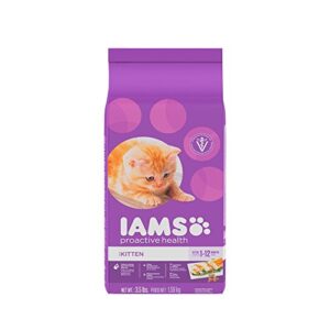 iams proactive health kitten dry cat food 3.5 pounds (pack of 2)