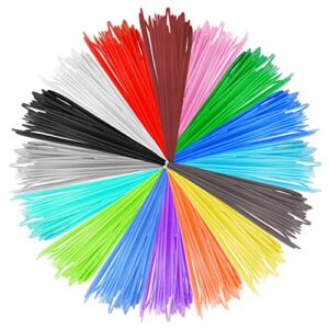 3D Pen PLA Filament Refills 1.75mm, 16 Colors, 10 Foot per Color, Total 160 Foot