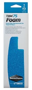 seachem foam filter sponge replacement - foam tidal 75 filter 2 pack