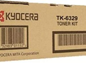 Kyocera 1T02NK0CS0 Model TK-6329 Black Toner Cartridge For use with Kyocera TASKalfa 4002i, 4003i, 5002i, 5003i, 6002i and 6003i A3 Black & White Multifunctionals