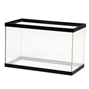 aqueon standard glass 10 gallon rectangular tank for aquariums & terrariums