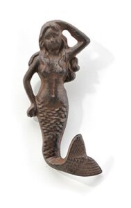 cast iron mermaid wall hook
