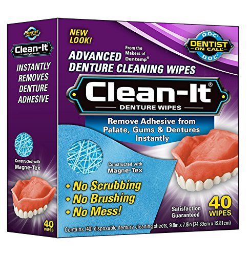 Clean-It Denture Wipes, 40-Count by Majestic Drug