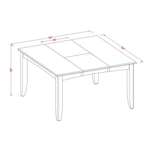 East West Furniture PFAN9-CAP-C Dining, 9-Piece Sets