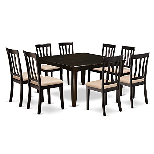 East West Furniture PFAN9-CAP-C Dining, 9-Piece Sets